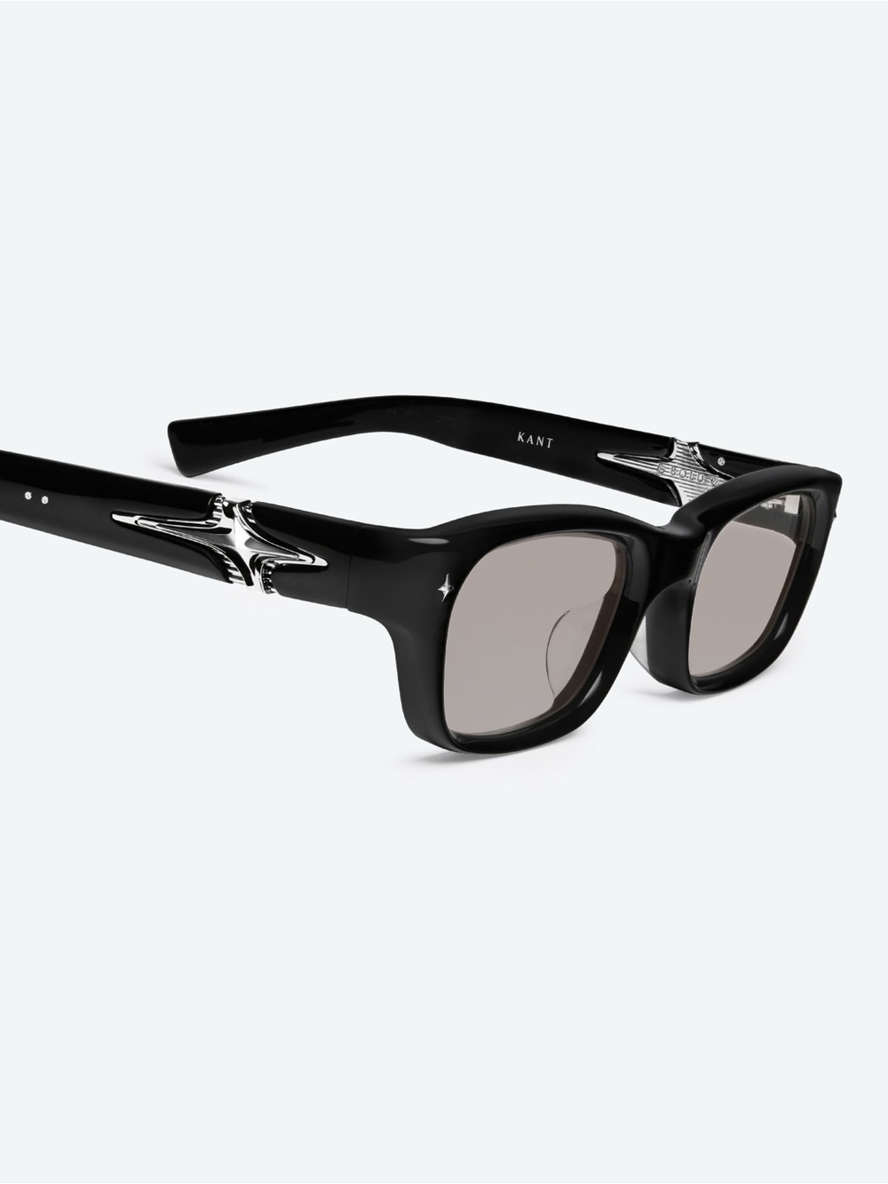 Gentle Monster Kant Black Sunglasses with Silver Accent